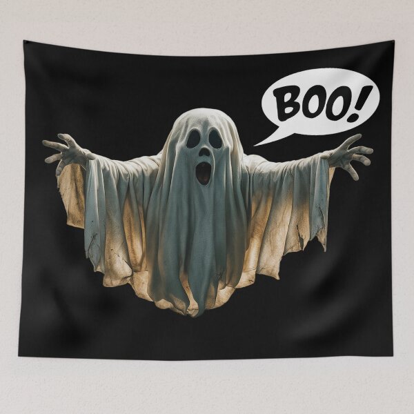 Item preview, The Boo! Ghost: Halloween Theme designed and sold by Sensepiphoria.