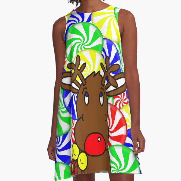 Item preview, Funny Christmas Reindeer Candy designed and sold by Sartoris Art.