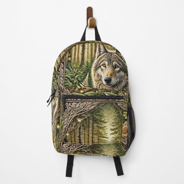 Item preview, Majestic Wolf in Mystical Forest designed and sold by CritterManiaUK.