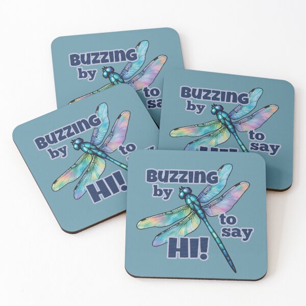 Item preview, "Buzzing by to say hi!" designed and sold by JoyColorLove.