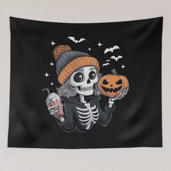 Item preview, Cute Halloween For Women Skeleton Drink Pumpkin designed and sold by clothesy7.