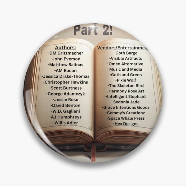 Item preview, Spooky Frog Book Fair part 2 official Author and Vendor list designed and sold by SpookyFrogBooks.