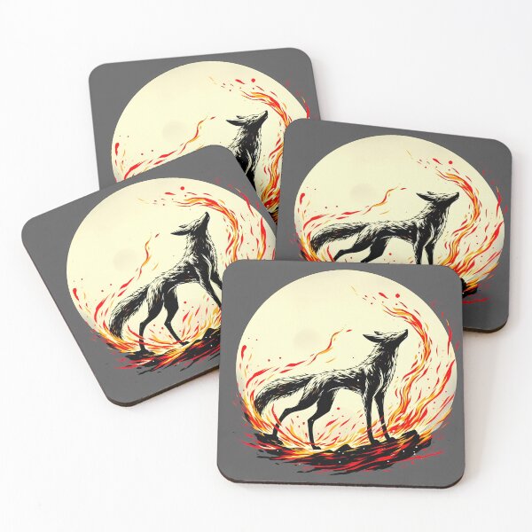 Item preview, Fire Jackal, Ai Generated Art    designed and sold by ACC .