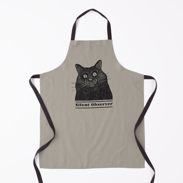 Item preview, Black Introvert Cat Silent Observer  designed and sold by alczar.