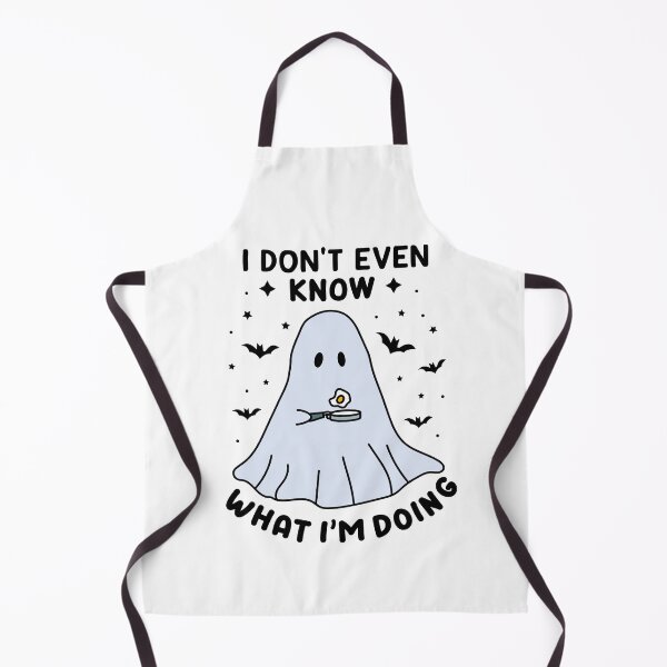 Item preview, Cooking Halloween Ghost Funny Cooking Saying with fried egg Fall, Spooky season gift, gift for chef designed and sold by spaceopy.
