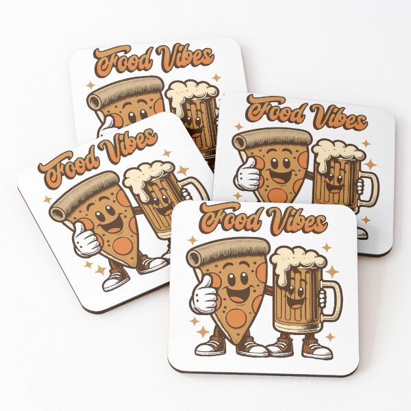 Item preview, Food Vibes Pizza and Beer designed and sold by artbybrado.