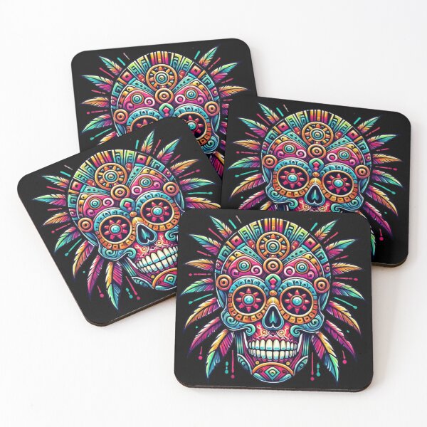 Item preview, Aztec Skull 7 designed and sold by LaNadaYFundante.