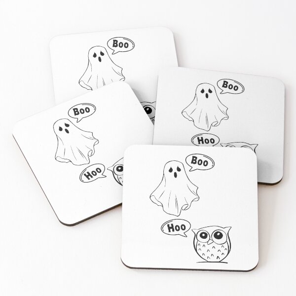 Item preview, Boo Hoo Ghost and Owl Convo designed and sold by SunandShade.