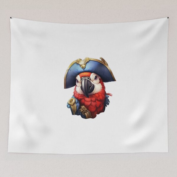 Item preview, Kawaii Pirate Dangerous Rough Caribbean Parrot Jack Sparrow Animal designed and sold by SMARTKIT  DESIGNAGENCY.