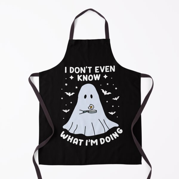 Item preview, Cooking Halloween Ghost Funny Cooking Saying with fried egg Fall, Spooky season gift, gift for chef designed and sold by spaceopy.