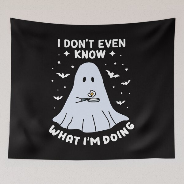 Item preview, Cooking Halloween Ghost Funny Cooking Saying with fried egg Fall, Spooky season gift, gift for chef  designed and sold by spaceopy.