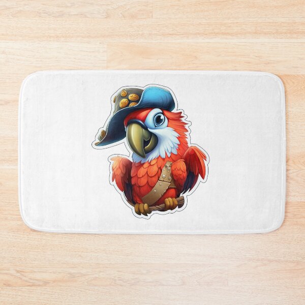 Item preview, Kawaii Pirate Dangerous Rough Caribbean Parrot Jack Sparrow Animal designed and sold by SMARTKIT  DESIGNAGENCY.