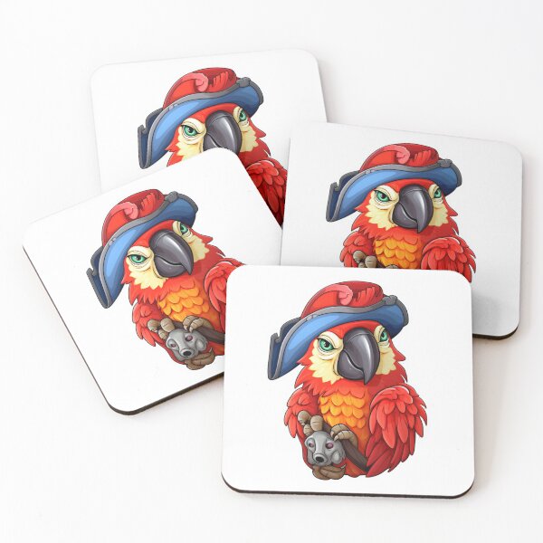 Item preview, Kawaii Pirate Dangerous Rough Caribbean Parrot Jack Sparrow Animal designed and sold by SMARTKIT  DESIGNAGENCY.