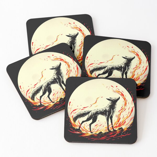 Item preview, Fire Jackal, Ai Generated Art    designed and sold by ACC .