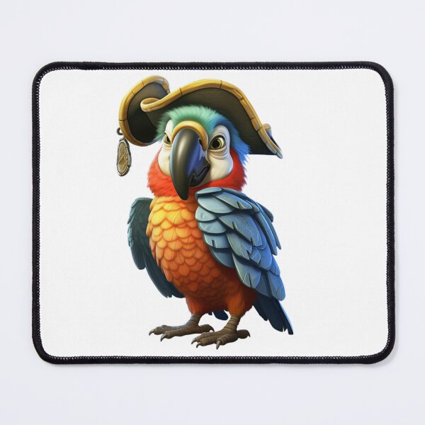 Item preview, Kawaii Pirate Dangerous Rough Caribbean Parrot Jack Sparrow Animal designed and sold by SMARTKIT DESIGNAGENCY.