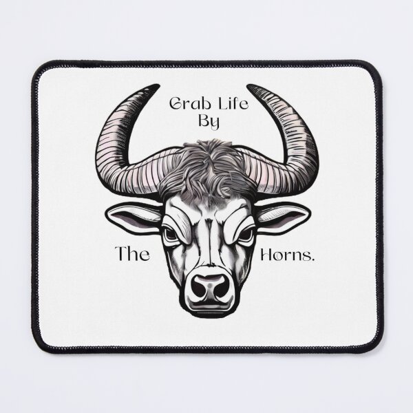 Item preview, Grab life by the horns, bull designed and sold by RadManDesigns.