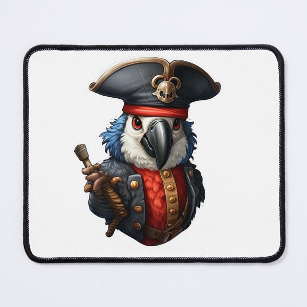 Item preview, Kawaii Pirate Dangerous Rough Caribbean Parrot Jack Sparrow Animal designed and sold by SMARTKIT  DESIGNAGENCY.