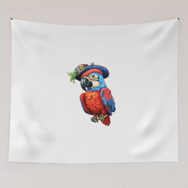 Item preview, Kawaii Pirate Dangerous Rough Caribbean Parrot Jack Sparrow Animal designed and sold by SMARTKIT  DESIGNAGENCY.
