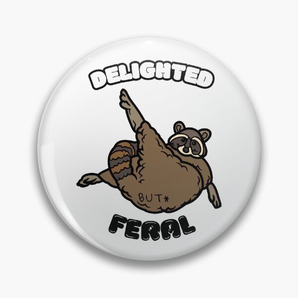 Item preview, Cute Raccoon, delighted but feral designed and sold by Merch-Kitsune.
