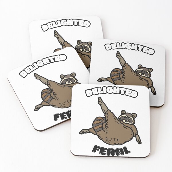 Item preview, Cute Raccoon, delighted but feral designed and sold by Merch-Kitsune.