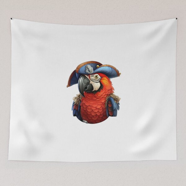 Item preview, Kawaii Pirate Dangerous Rough Caribbean Parrot Jack Sparrow Animal designed and sold by SMARTKIT  DESIGNAGENCY.