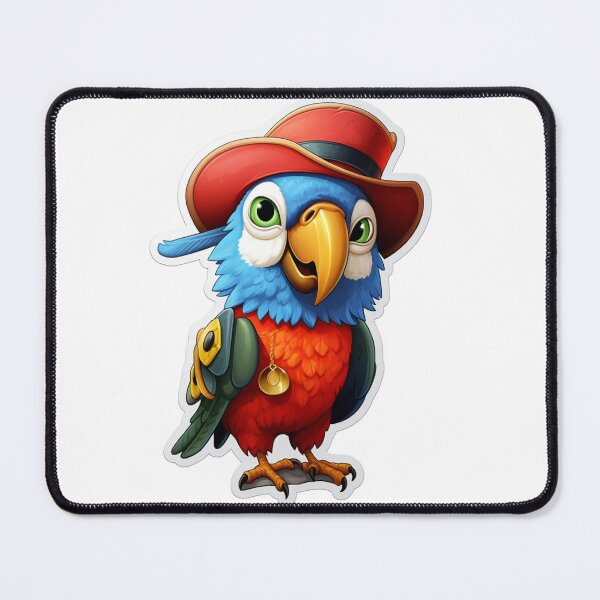 Item preview, Kawaii Pirate Dangerous Rough Caribbean Parrot Jack Sparrow Animal designed and sold by SMARTKIT DESIGNAGENCY.