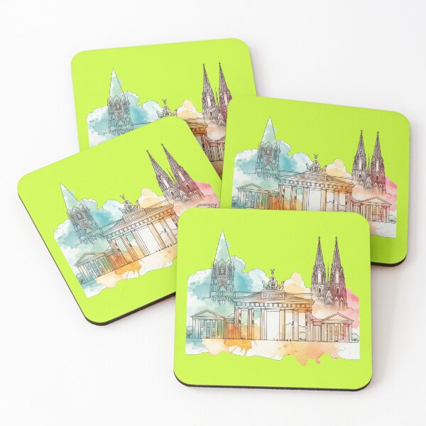 Item preview, Germany's Iconic Landmarks: Brandenburg Gate & Cologne Cathedral,    designed and sold by PaintMeWorld.
