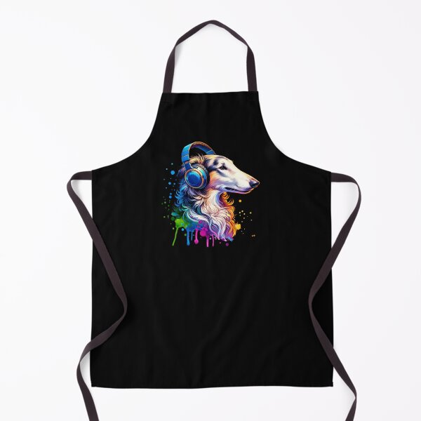 Item preview, Borzoi with Headphones designed and sold by MyCozyCorner24.