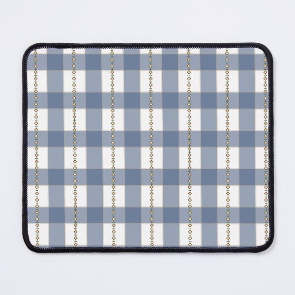 Item preview, Flower Gingham - Aegean Blue designed and sold by BayhillStudio.