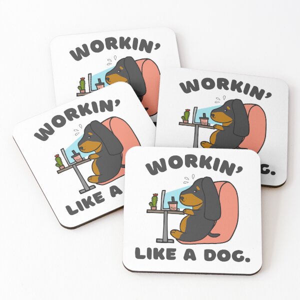 Item preview, Workin' Like a Dog: Office Pup designed and sold by HELL0WBELLO.