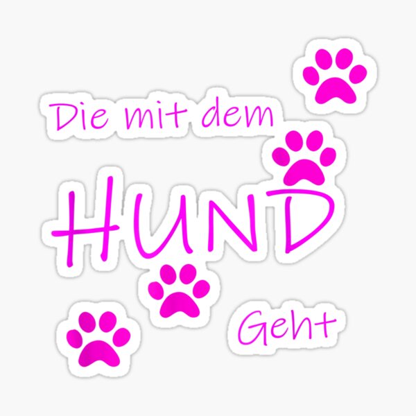 Artikel-Vorschau von Die mit dem Hund geht, designt und verkauft von Williamonart.