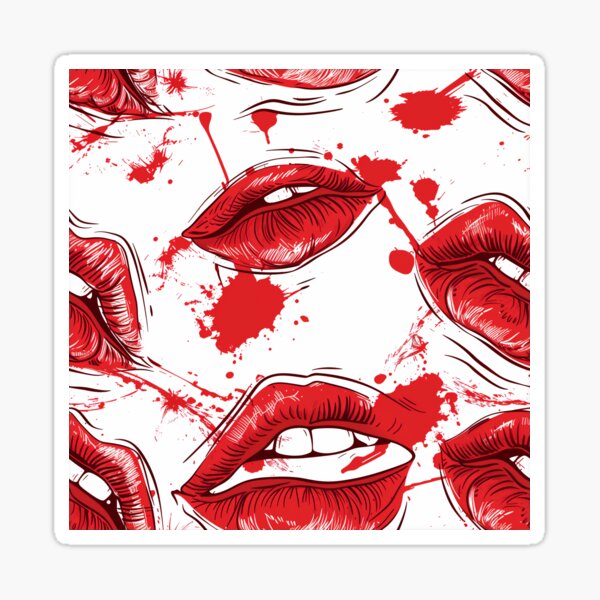 Item preview, Red Lips Pattern designed and sold by KERaney.
