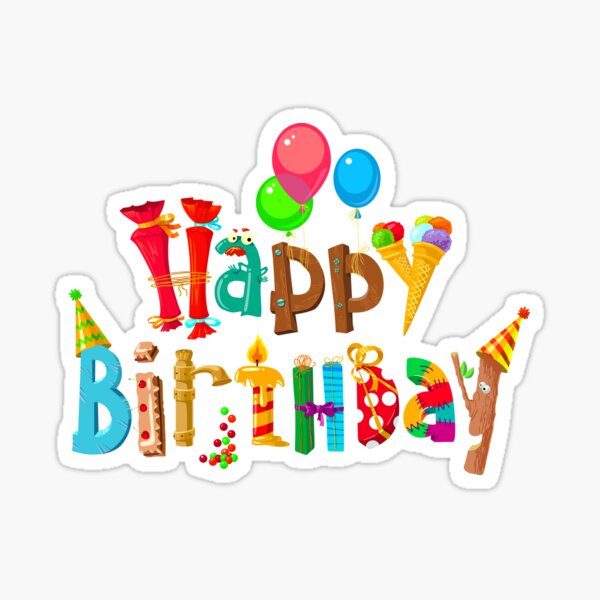 Happy Birthday Sticker
