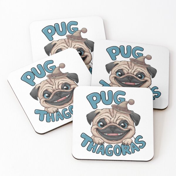 Item preview, Pug-thagoras designed and sold by Gentle40Winks.