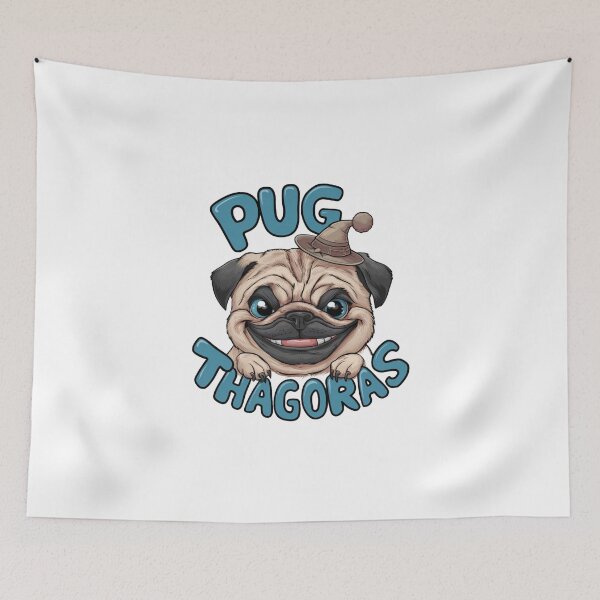 Item preview, Pug-thagoras designed and sold by Gentle40Winks.