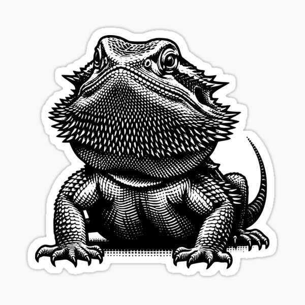 Item preview,  Bearded Dragon Lizard adorable family Animal lover designed and sold by GermanArt40.