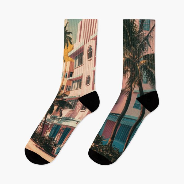 Item preview, Miami Vintage Travel Poster designed and sold by TravelerRat.