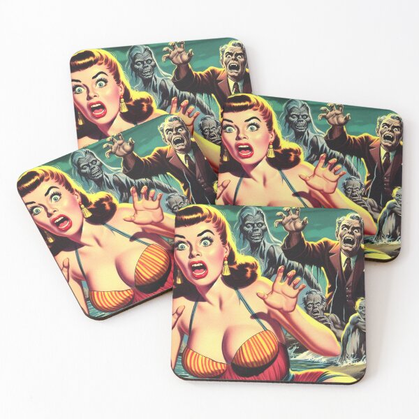 Item preview, Vintage Creepy Girl designed and sold by PulpVintage.