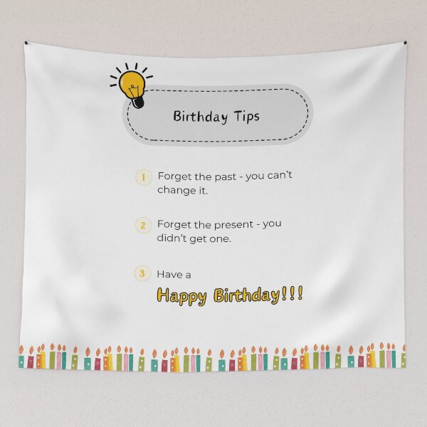 Item preview, Fun Birthday Wish for Tough Times - Birthday Tips with a Twist designed and sold by Meg Mango.