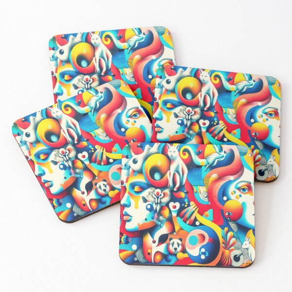 Item preview, Street art with colorful female face designed and sold by jumapa.