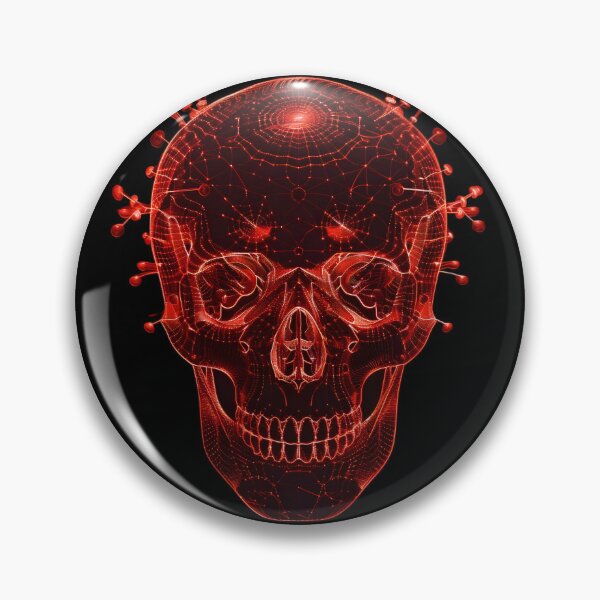 Item preview, Neon Spirograph Skull Visions designed and sold by AI-Only Creations.