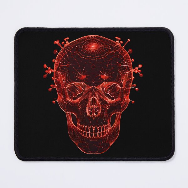 Item preview, Neon Spirograph Skull Visions designed and sold by AI-Only Creations.
