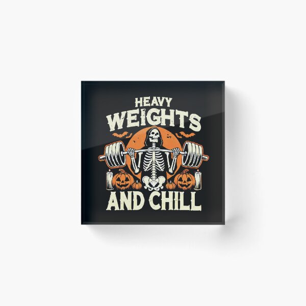 Item preview, Heavy Weights and Chill Halloween Fitness designed and sold by Printend _.