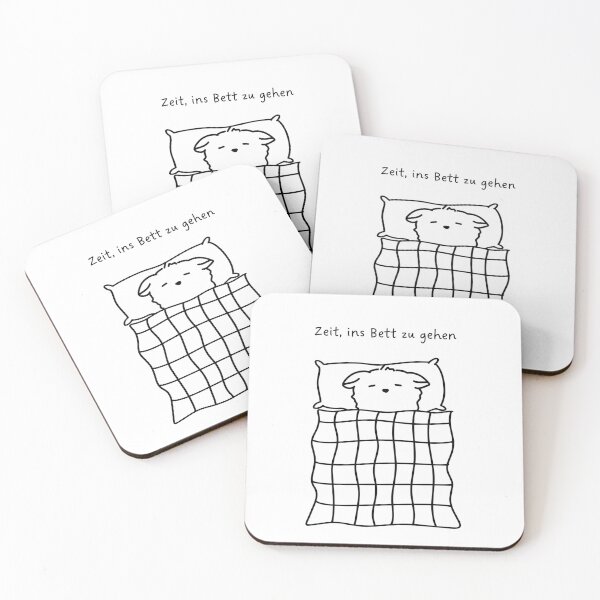 Item preview, Zeit, ins Bett zu gehen | Cute Ways to Say Good Night | Handwritten-style Font designed and sold by RM-Journey.