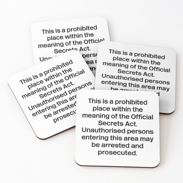Item preview, Prohibited Place Retro designed and sold by Alice Caldwell-Kelly.