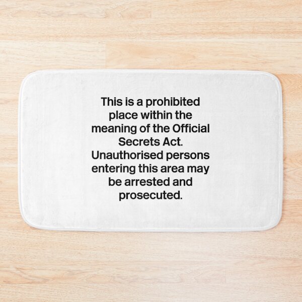 Item preview, Prohibited Place Retro designed and sold by Alice Caldwell-Kelly.