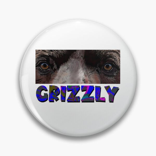 Item preview, Fierce Grizzly Bear Eyes Emblem designed and sold by GrizzlyCollective.