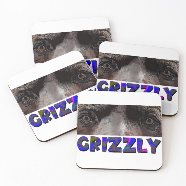 Item preview, Fierce Grizzly Bear Eyes Emblem designed and sold by GrizzlyCollective.