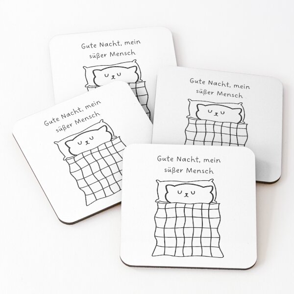Item preview, Gute Nacht, mein süßer Mensch | Cute Ways to Say Good Night | Handwritten-style Font designed and sold by RM-Journey.