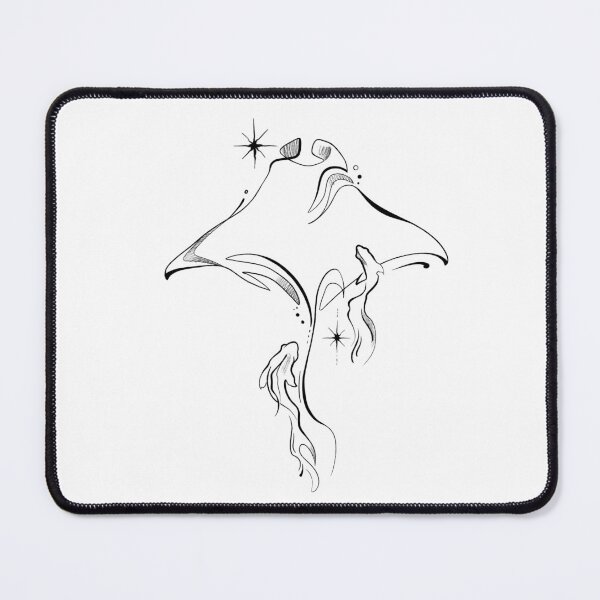 Item preview, Stingray Minimalist Fishes Stars  designed and sold by MerchMagia.